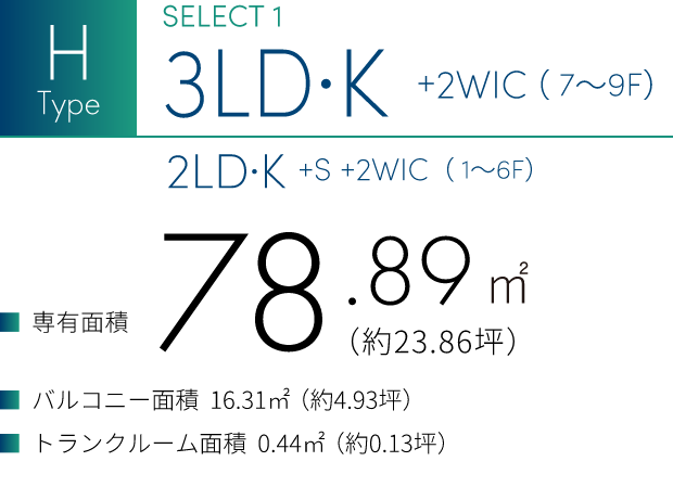 HType 3LD・K +2WIC