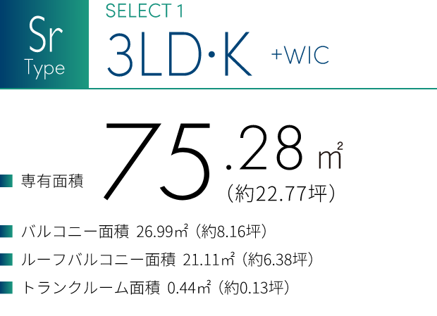 Sr Type 3LD・K +WIC